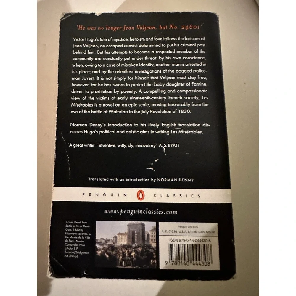 Les Miserables By Victor Hugo (Penguin Classics) Paperback